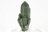 Green, Hedenbergite Included Quartz Cluster - Mongolia #226223-1